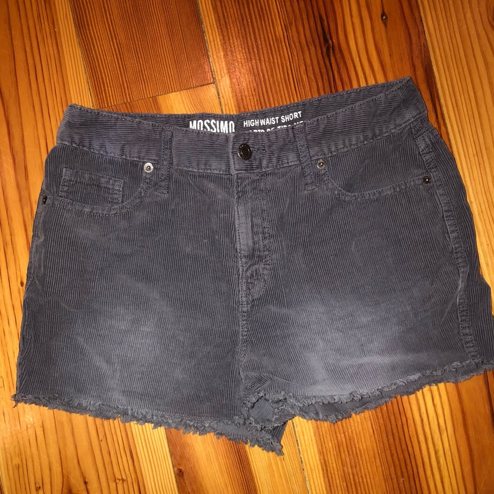 High Waisted Corduroy Purple Shorts Size 6